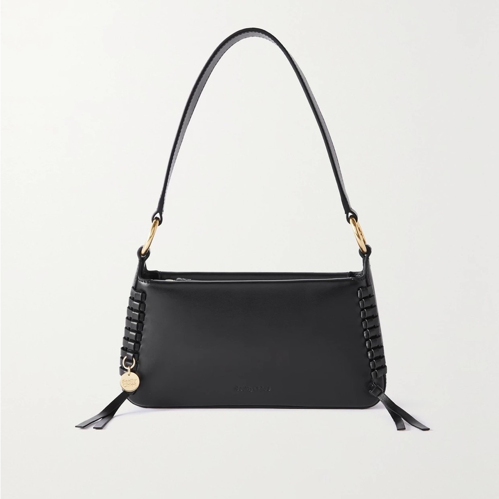 NWT See By Chloe Tilda Leather Baguette Bag - Black